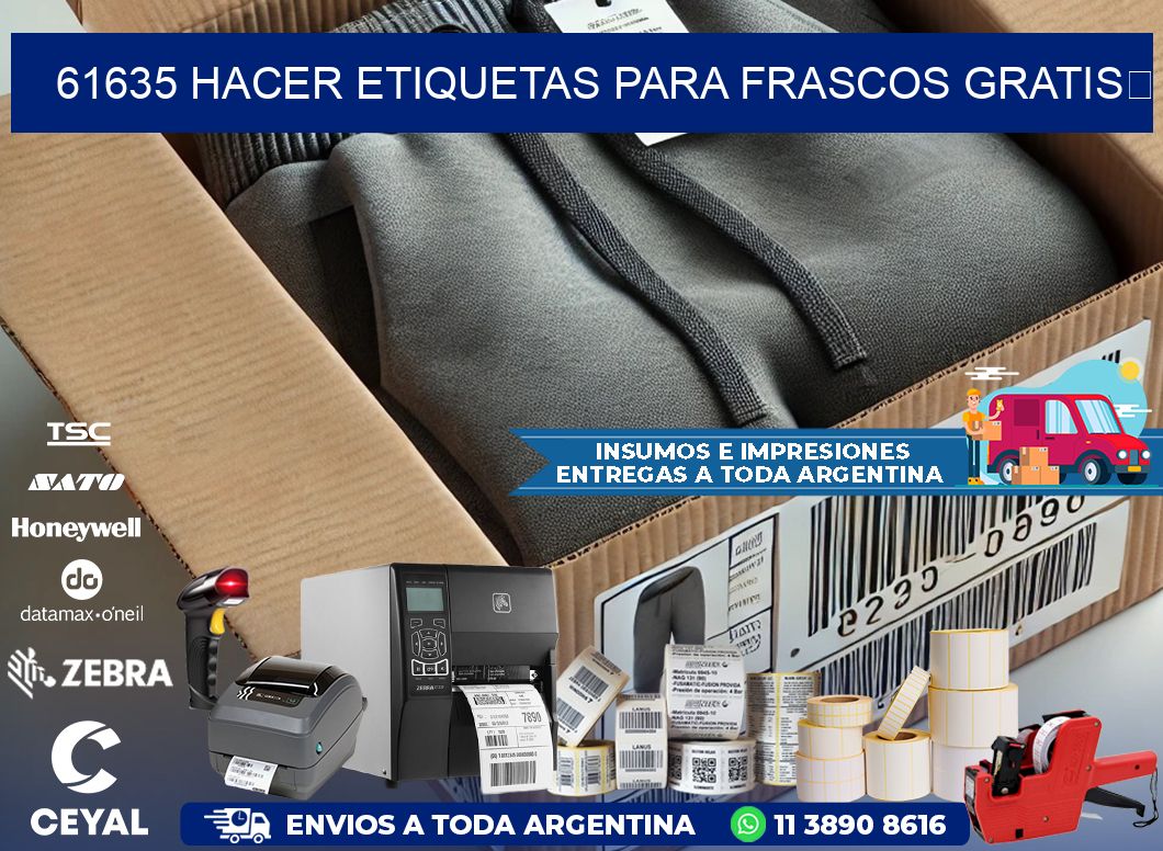 61635 Hacer etiquetas para frascos gratis 